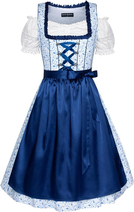 Scarlet Darkness Damen Dirndl Oktoberfest Kostüm