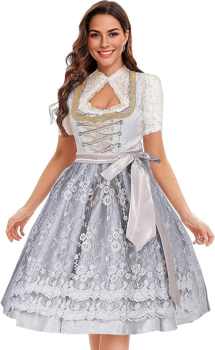 Dirndl Damen Oktoberfest Halloween Kostüm