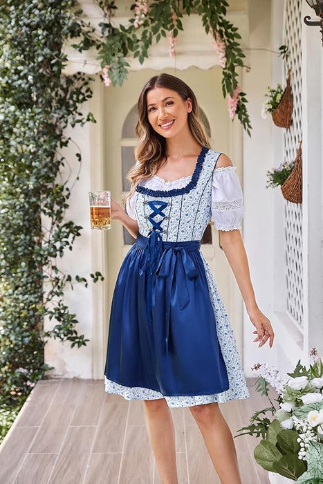 Scarlet Darkness Damen Dirndl Oktoberfest Kostüm