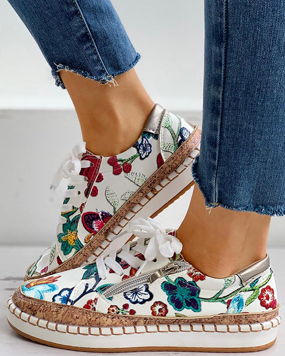 Orthopädische Blumen Damenschuhe