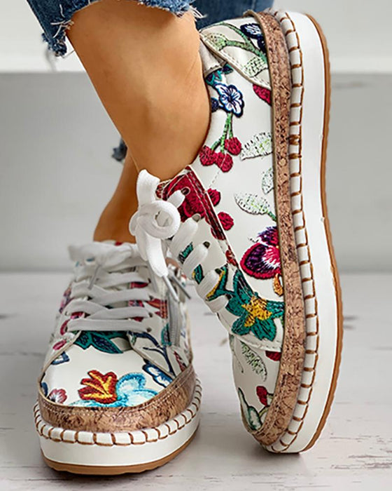 Orthopädische Blumen Damenschuhe