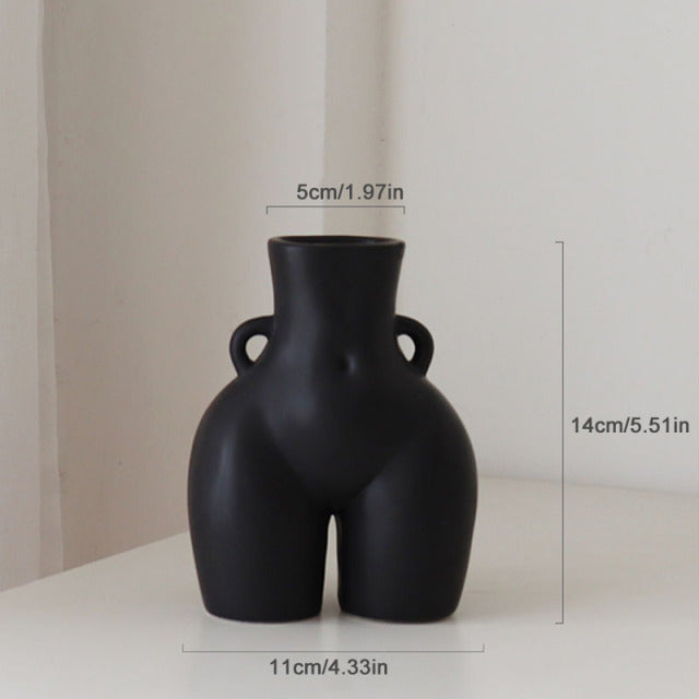 Freche nackte Hintern-Skulptur-Vase