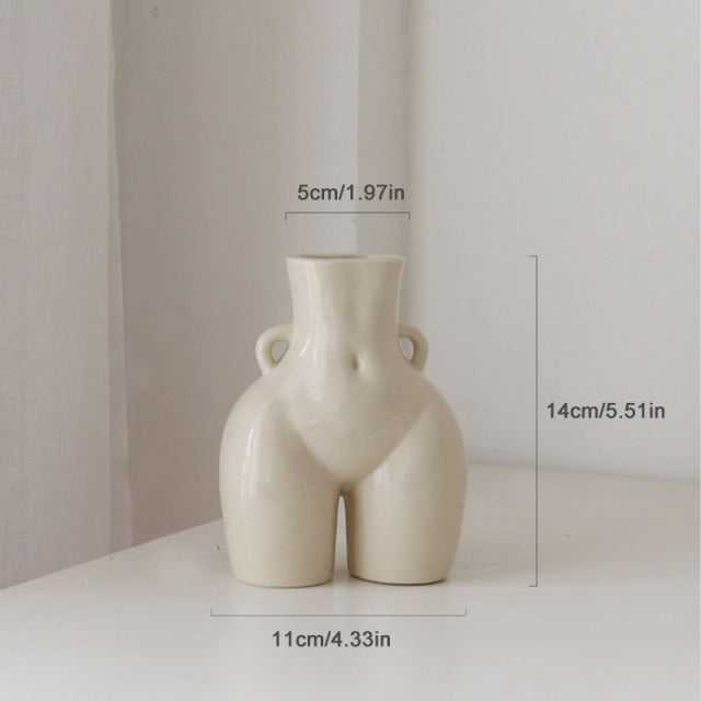 Freche nackte Hintern-Skulptur-Vase