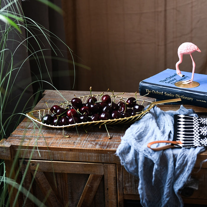 Blatt-Obst-Tablett-Sammlung 